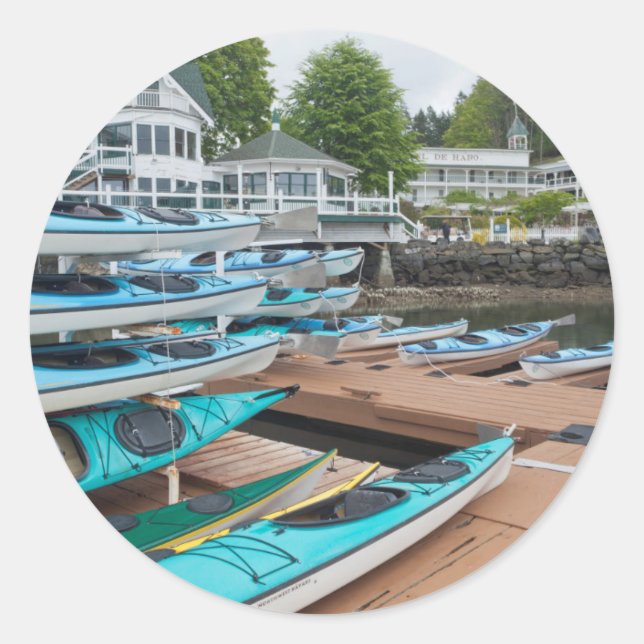 USA, Washington, San Juan Runder Aufkleber (Vorderseite)