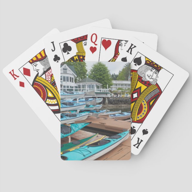 USA, Washington, San Juan Spielkarten (Rückseite)