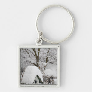 USA, Washington, Seabeck. Naher Aufbau von Vogelha Schlüsselanhänger