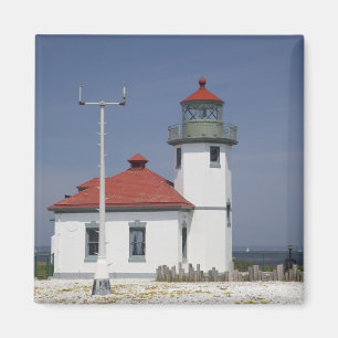 USA, Washington, Seattle, Alki Point Leuchtturm, 2 Magnet