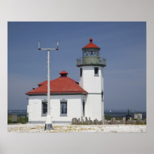USA, Washington, Seattle, Alki Point Leuchtturm, 2 Poster