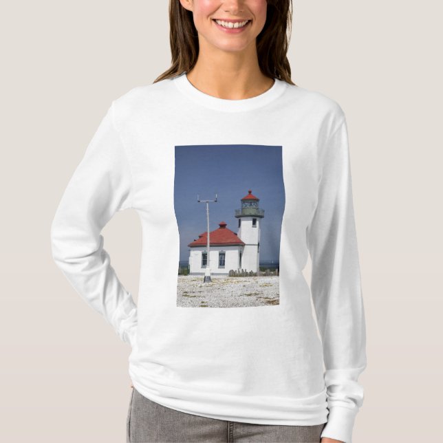 USA, Washington, Seattle, Alki Point Lighthouse, T-Shirt (Vorderseite)