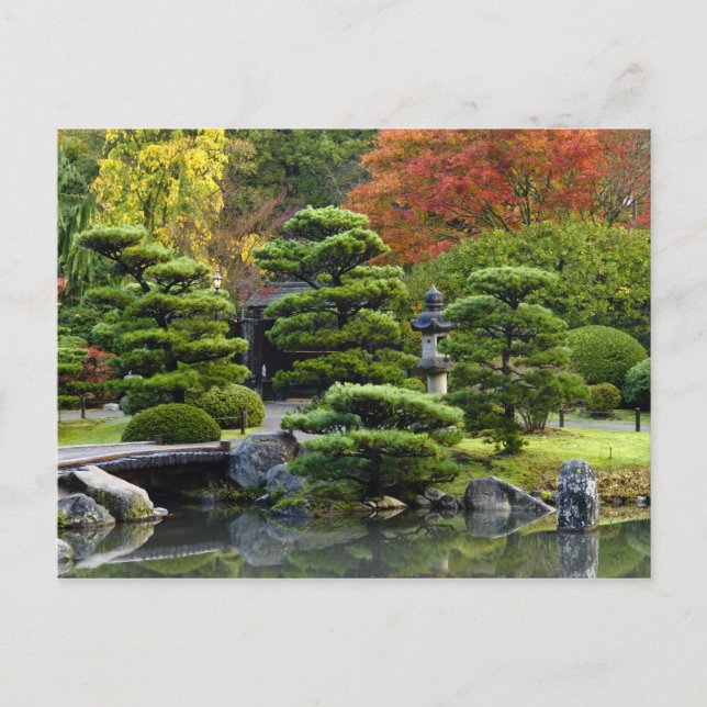 USA, Washington, Seattle, Arboretum, Japanisch Postkarte (Vorderseite)