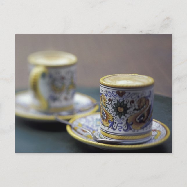 USA, Washington, Seattle, Espresso trinkt in 2 Postkarte (Vorderseite)