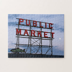 USA, Washington, Seattle, Pike Street Market Puzzle