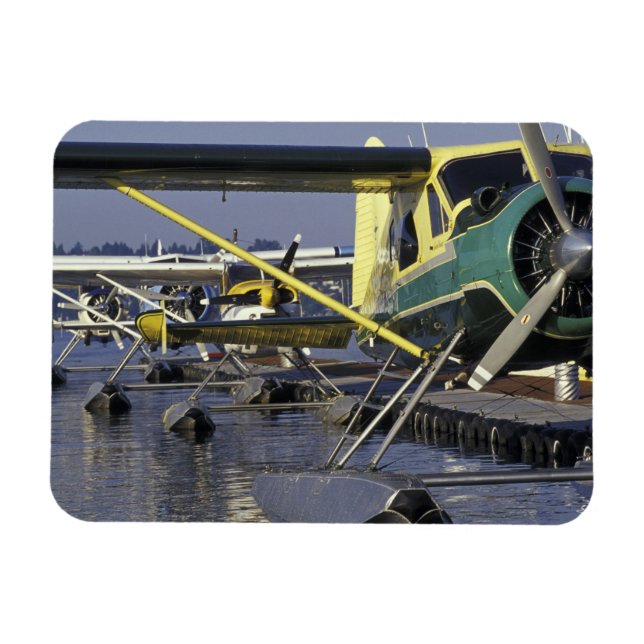 USA, Washington, Seattle, Seaplane, docked on Magnet (Horizontal)