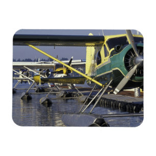 USA, Washington, Seattle, Wasserflugzeuge am Dock Magnet