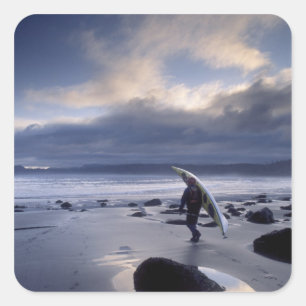 USA, Washington Staat, Olympic National Park. Quadratischer Aufkleber