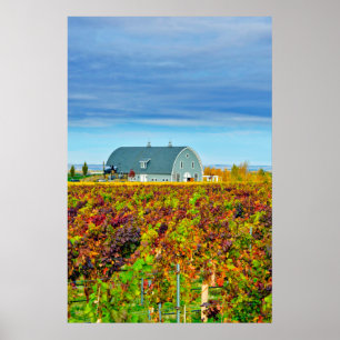 USA, Washington, Walla Walla. Garnison-Nebenfluss Poster