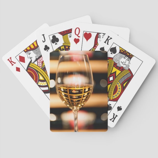 USA, Washington, Walla.Weinglas Spielkarten (Rückseite)