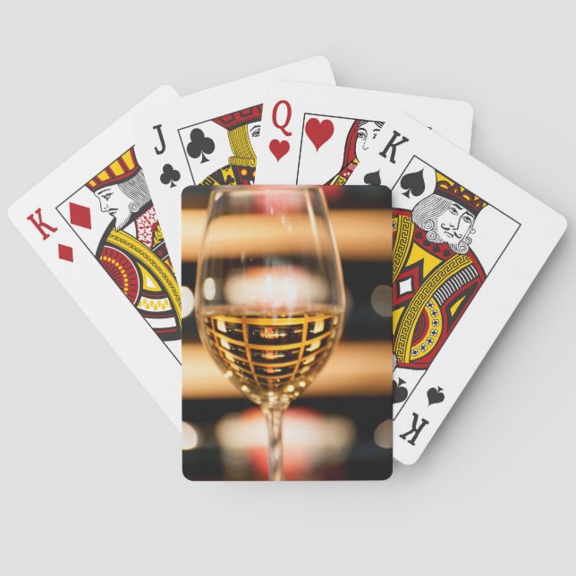 USA, Washington, Walla.Weinglas Spielkarten (Rückseite)