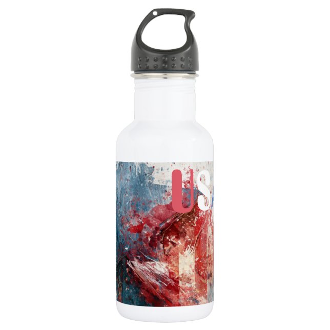USA-Wasserflasche Edelstahlflasche (Vorderseite)