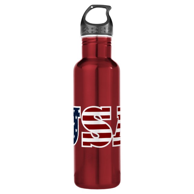 USA Water Bottle Edelstahlflasche (Vorderseite)