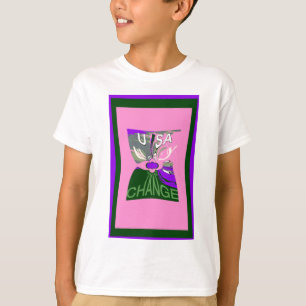 USA Wechsel Kunst Druck T-Shirt