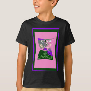 USA Wechsel Kunst Druck T-Shirt