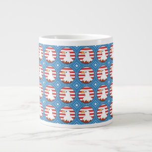 USA-Weißkopfseeadlermuster Jumbo-Tasse