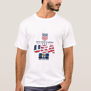USA Weltmeisterschaft 2026 Patriotisches Fußball-F T-Shirt