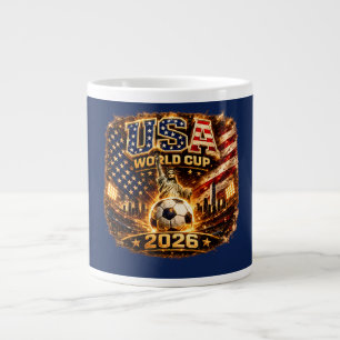 USA Weltmeisterschaft 2026 Vintage Liberty Fußball Jumbo-Tasse