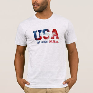 USA Weltmeisterschaft Fußball Ein Volk Ein Team Pa T-Shirt