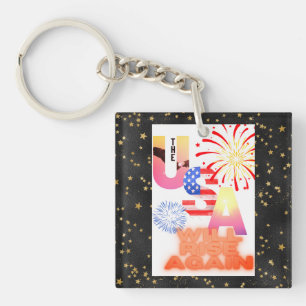 "USA werden wieder aufsteigen" Schlüsselanhänger