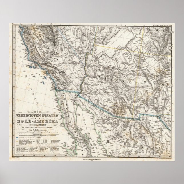 USA West Poster (Vorne)