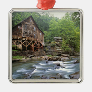 USA, West Virginia, Babcock SP. Rustic Glade Silbernes Ornament