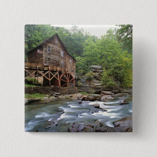 USA, West Virginia, Babcock SP. Rustikal Button (Vorderseite)