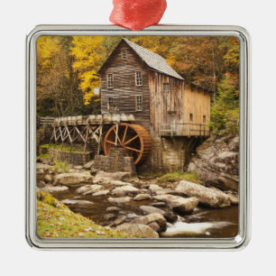 USA, West Virginia, Clifftop. Babcock Staat 2 Ornament Aus Metall