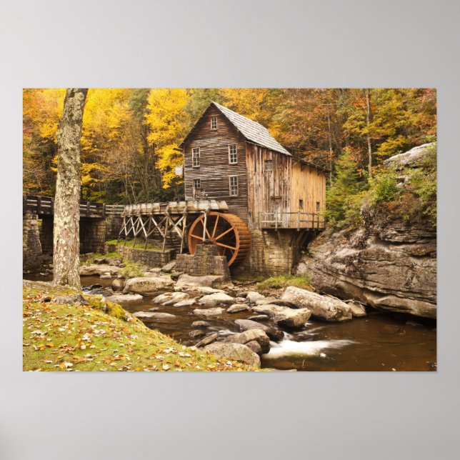 USA, West Virginia, Clifftop. Babcock Staat 2 Poster (Vorne)