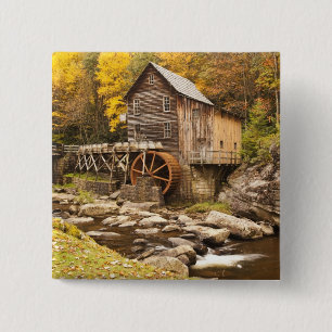 USA, West Virginia, Clifftop. Babcock State 2 Button