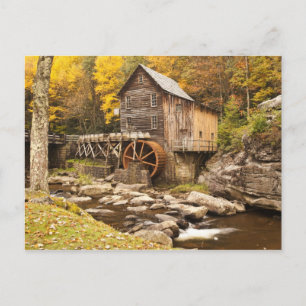 USA, West Virginia, Clifftop. Babcock State 2 Postkarte