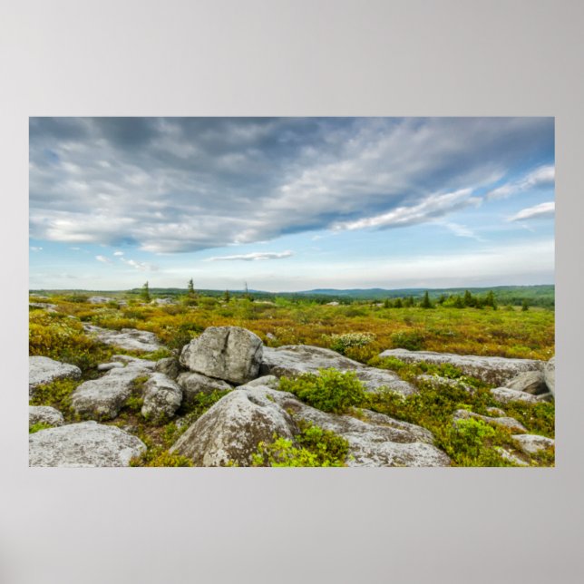 USA, West Virginia, Davis. Landschaft in Dolly Poster (Vorne)