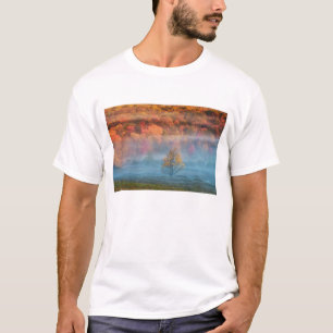 USA, West Virginia, Davis. Nebeltal und T-Shirt