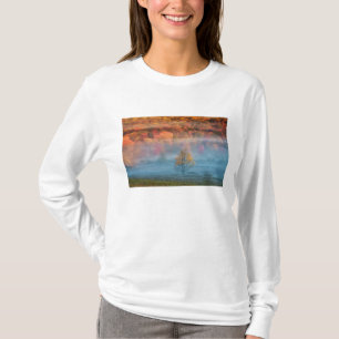 USA, West Virginia, Davis. Nebeltal und T-Shirt