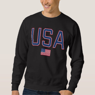 USA Women Men Kids Patriotic American Flag 4. Juli Sweatshirt