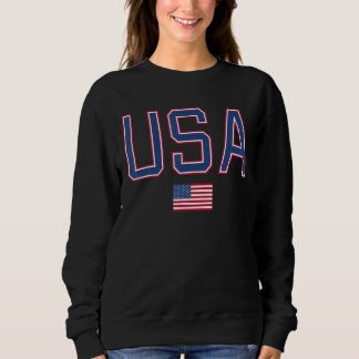 USA Women Men Kids Patriotic American Flag 4. Juli Sweatshirt