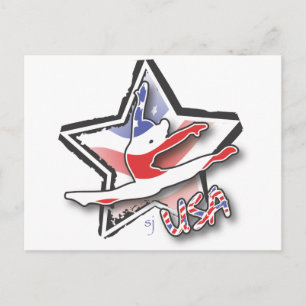USA Women’s Gymnastics Postkarte