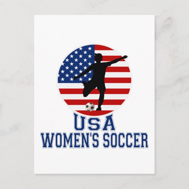 USA Women's Soccer Postkarte (Vorderseite)