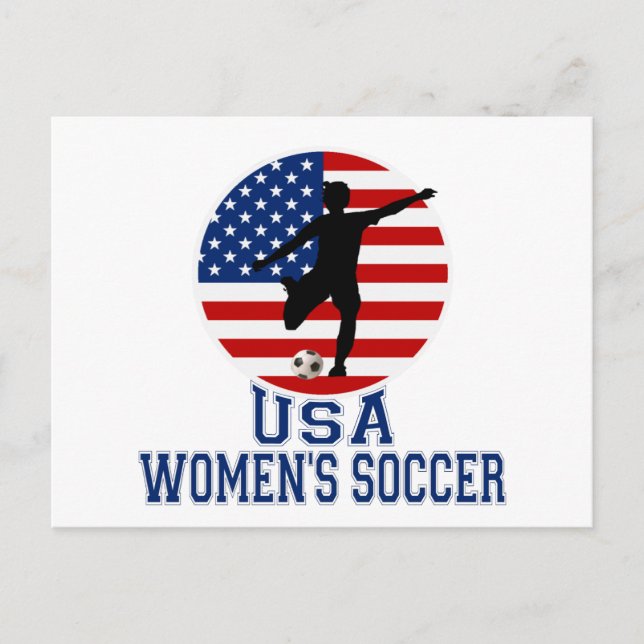 USA Women's Soccer Postkarte (Vorderseite)