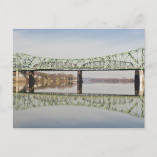 USA, WV, Parkersburg. Parkersburg-Belpre Postkarte