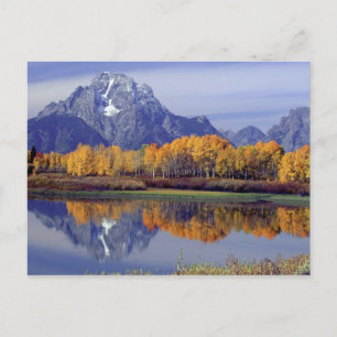 USA, Wyoming, Grand Teton National Park. Berg Postkarte