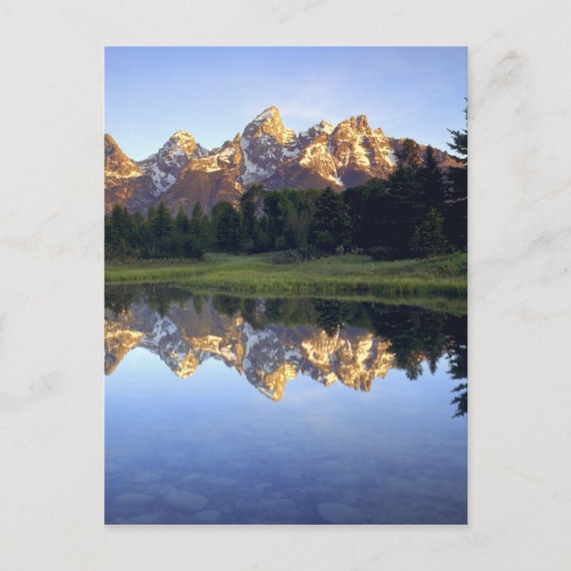 USA, Wyoming, Grand Teton National Park. Grand Postkarte (Vorderseite)
