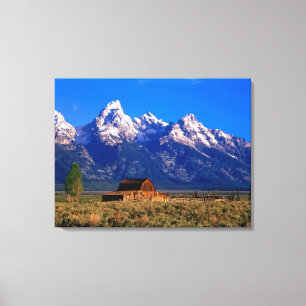 USA, Wyoming, Grand Teton National Park, Morning Leinwanddruck