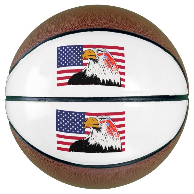 USA Zeichn eines Adlers Basketball (Vorderseite)