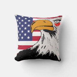 USA Zeichn eines Adlers Kissen