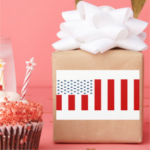 USA - Zivile Flagge der Peacetime Rechteckiger Aufkleber