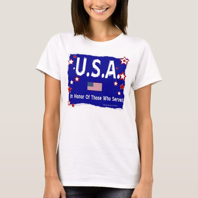 USA zu Ehren der Tierärzte T-Shirt (Vorderseite)