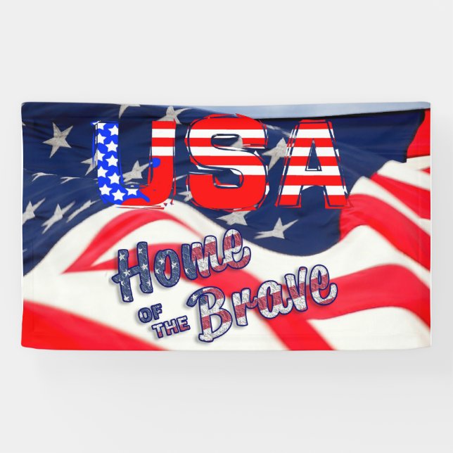 USA Zuhause der Brave Banner (Horizontal)