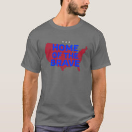 USA Zuhause of the Brave. Patriotisch T-Shirt