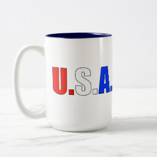 USA ZWEIFARBIGE TASSE